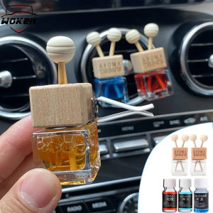【WOKEN】Car Air Outlet Perfume Clip Empty Perfume Bottle Perfume Refill Liquid Set Car Pendant Pendant Air Freshener Car Aromatherapy