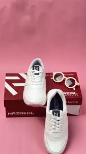 NAZREAL - Sepatu Sneakers Anak White Pink AUDY