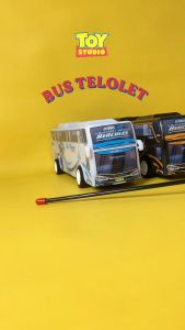 8T Mainan Mobil Remote Control Bus Basuri 6176D dengan Lampu dan Suara Telolet Asli