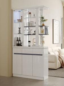 Entryway Organizer Dual-facing Screen & Storage Unit