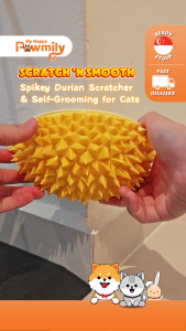 Scratch ‘n Smooth – Spikey Durian Self-Grooming & Scratcher for Cats