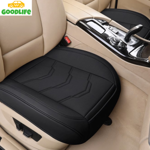 Universal leather comfortable car seat cover with storage bag non-slip breathable car front seat cushion rebound wear-resistant soft seat cushion