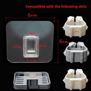 Strong Adhesive Magic Sticky Hooks Plastic Bathroom Kitchen Storage Rack Suction Cup Hooks No Drilling Required Sticky Hooks