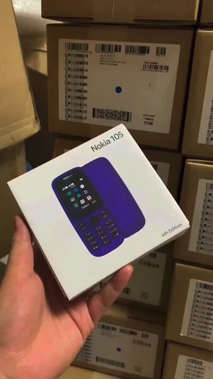 Nokia 105 2019 dual-sim GSM 2G candy bar non-smart button mobile phone for the elderly