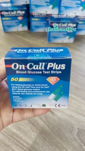 [Hộp 50 que] Que thử đường huyết On Call Plus chính hãng ACON (USA) mỗi hộp 2 lọ 25 que thử