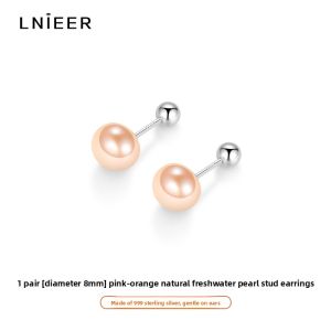 Lnieer | Sterling Silver Pearl Earrings for Women