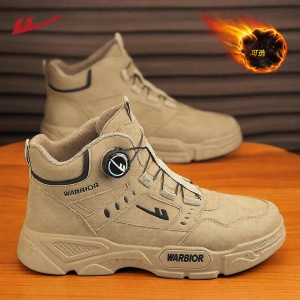 Warrior | High Ankle Winter Hiking Casual Boots with Swivel Buttons
