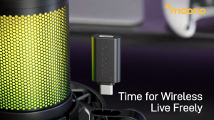 Maono Dm40 mic-rô không dây Ai Tiếng Hồi-Hủy Bỏ Microphone RGB Chơi Game tụ mic Microphone Với Phần Mềm Tắt Tiếng giảm tiếng ồn AI Bộ ĐỔI GIỌNG NÓI Cho PC Điện Thoại Chơi Game Streaming Podcasting