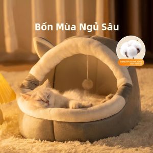 MONLEYTA | Beds For Cats And Dogs House Closed Style Summer Pet Bed Sleeping Quarters For Kittens And Small Puppies Year Round Use