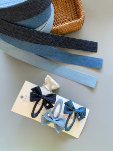 South Korea Import Three-Color Denim Ribbon Handmade DIY Ornament Hairpins/Hairbands Lace Good Companion Easiest for Match Basic Ribbon