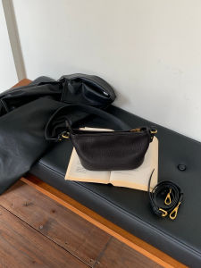 2025 New Fashion Top Layer Bubble Sheep Leather Underarm Bag Versatile Single Shoulder Bag Leather Texture Diagonal Small Bag for Women