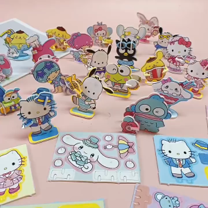 30Pcs Kids 3D Paper Puzzles DIY Handmade Educational Toys Cartoon Stereoscopic Jigsaw Gift