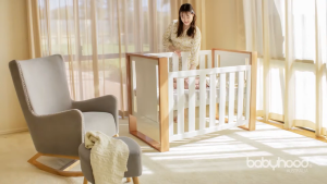 Babyhood Malika Cot - Natural/White