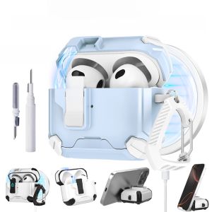 Airpods4 Pro3 2 Protective Case Third Generation Creative Instant Stand Magnetism Absorption Shockproof New Model Earphone Cover