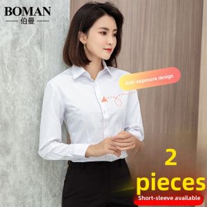 Boman | Long Sleeve White Business Formal Shirt