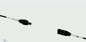 PV connector Y type parallel connection solar panel system waterprrof connector Branch Two pieces Solar Cell Connect Plug