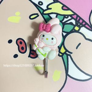 Tulip Melody KT Cat DIY Wall Hooks Kitchen Storage Organizer No Trace No Drilling Bathroom Adhesive Hooks Resin Material
