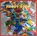 BENDERA SEGITIGA KECIL WARNA WARNI BUAT PERLENGKAPAN PESTA PANJANG ±4METER. 