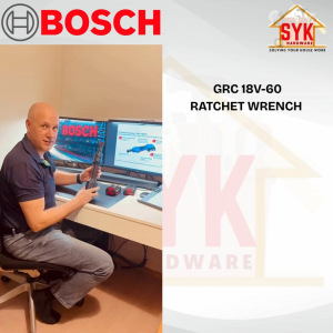 SYK Bosch GRC 18V-60 Cordless Ratchet Wrench Battery Machine Mesin Sepana Ratchet Bateri 18V 06019N80L2