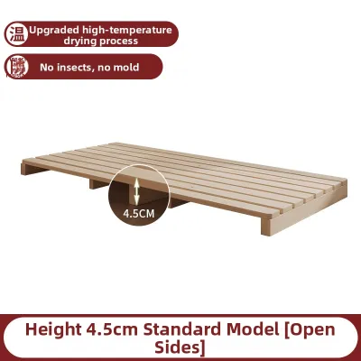 Space-Saving Low Profile Real Wood Platform Bed Frame Easy Assembly