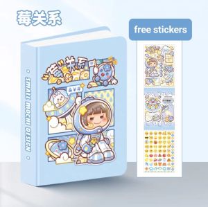 Small Mochi Notebook Mini Handbook Small pocket Journal book Student Stationery Xiao Ma Shu 小麻薯口袋本迷你小本子便携随身单方格记事本手杖学生文具