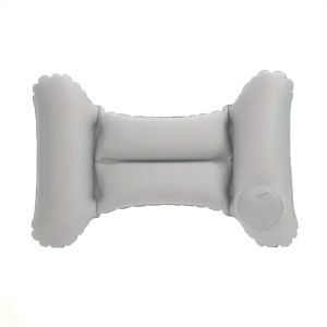 1 ชิ้น H-Shaped Inflatable Travel Lumbar หมอนแบบพกพา Travel Pvc Flocking กด Inflatable Lumbar Support หมอน เก้าอี้สํานักงาน Lumbar Back หมอน