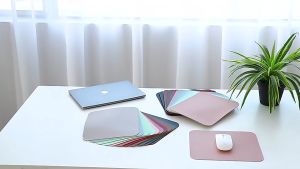 Singapore 2225cm Round Mousepad Double sided Waterproof Mouse Pad Leather Mouse Pad Office Laptop mousepad *22cm and 25*
