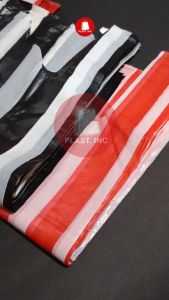 KANTONG PLASTIK MURAH / KANTONG KRESEK SALUR HITAM PUTIH 28X48 / SALUR MERAH 24X40