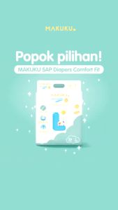 NEW TECHNOLOGY MAKUKU POPOK BAYI TIPIS COMFORT+ EXTRA DRY CELANA PANTS M34 L32 XL32 XXL28