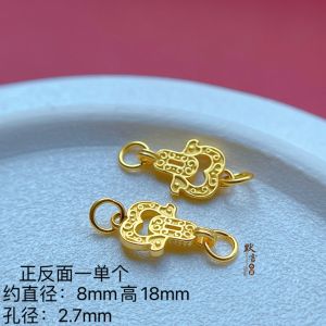 925 Ancient Style Silver Plated Accessories Extension Chain Bracelet Necklace Tail Chain Lengthened Chain Connecting Chain DIY Beaded Braid Rope