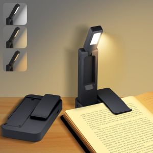 Usb Recharege Bookmarks Read Lamp Mini Reading lights Learning Clip Lights Small Folding Book Light Portable Reading Night Light