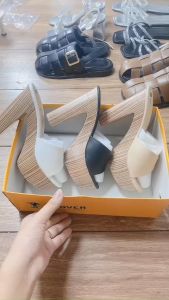 Dép guốc nữ đúp 12p dáng nhẹ đi êm bản quai chéo sang chảnh