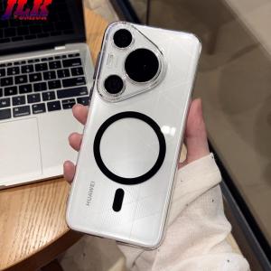 [JLK] Ultra Thin Clear MagSafe Phone Magnetic Case for Huawei Pura 70 Ultra Mate 60 Pro+ P70 P70 Pro Plus Transparent Shockproof Hard Cover