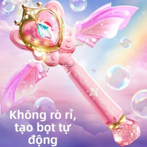 Máy Tạo Bọt Tự Động Chống Rò Rỉ Có Đèn Nhạc Phong Cách Công Chúa