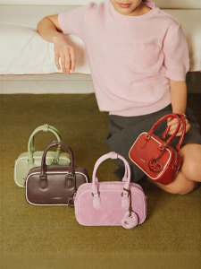 La Festin | Trendy Luxury Small Batch Bowling Bag Shoulder Handbag