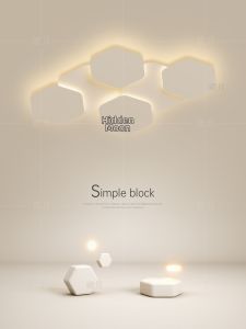 Creative LED Ceiling Light for Simple Modern Living Spaces
