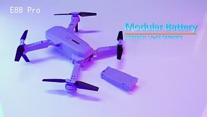 UAV E88 RC Quadcopter Folding Portable Drone  WiFi FPV Dual Camera  4K HD Camera Hold Altitude Mode Can Follow Camera