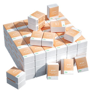 กระดาษเช็ดหน้าแบบพกพา กระดาษเช็ดหน้าแบบมีกลิ่นธรรมชาติ กระดาษชำระ 3 ชั้น แผ่นละ 7 แผ่น บรรจุภัณฑ์แบบห่อๆ 10 ห่อ