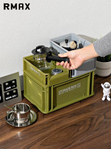 RMAX Industrial Style Desktop Organizer Box Coffee Snack Storage Basket Dormitory Miscellaneous Items Arrangement Tool Home Storage Box