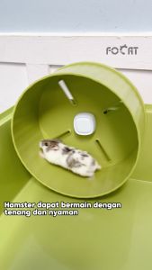 FOCAT Kandang Hamster Transparan Dengan Terowongan F26 Hamster Sugar Glider Cage/Kandang Portable