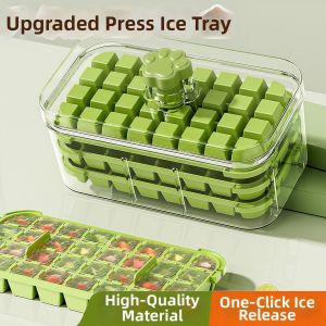 Food-Grade Pressable Ice Cube Tray