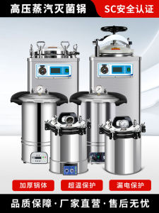 Portable Stainless Steel Pressure Steam Sterilizer 18L High Pressure Disinfecting Pot 24L Capacity for Cleaning And Environmental Protection