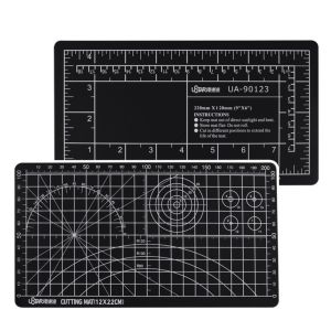 USTAR 90123 Model Cutting Mat for Gundam Gunpla GK DIY Model Making Tool Double-sided Pocket Cutting Mat 12X22CM