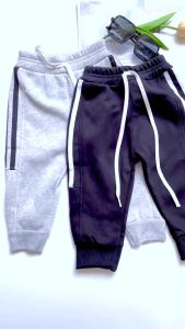 Keyer Kid Full-Length Fleece Pants for Boys and Girls 8-20kg - Comfort Fit Korean Design