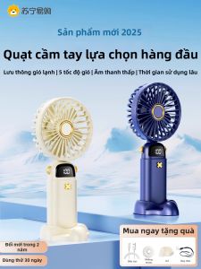 Quạt Cầm Tay Eurobird DS18 USB Mini Siêu Mạnh Mẽ Siêu Bền Siêu Im Lặng Sạc Di Động Quạt Treo Cổ Quạt Làm Mát Văn Phòng Quạt Làm Mát Phòng Học Sinh Quạt Làm Mát Ngoài Trời