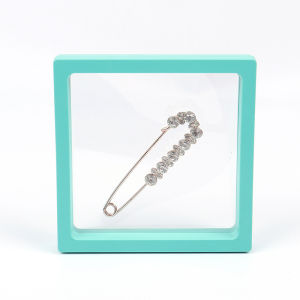 Hộp Đựng Trang Sức Trưng Bày Nổi 3D Khung Màu Màng PE Trong Suốt Chống Oxy Hóa Dành Cho Mặt Dây Chuyền Nhẫn Bông Tai Vòng Tay