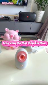 Máy Xông Hơi Nước Cấp Ẩm Mini Cao Cấp - Xông Hơi Nóng Khử Khuẩn Cho Da Làm sạch Dưỡng ẩm Xông Mặt Nữ Women.