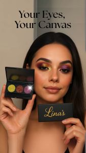 LINAS Compact Eyeshadow Palette (6 Shades) – Matte Shimmer & Metallic