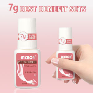 1Bottle Quick Dry Nail Glue 7/8g False Super-Strong Nail &Nail Rhinestones Glue With Brush Professional Acrylic Manicure Glue #*