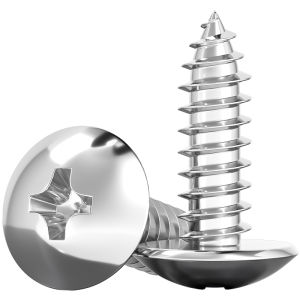 TIANZHUOJINSHU | 304 Stainless Steel Phillips Mushroom Head Self-tapping Wood Screws